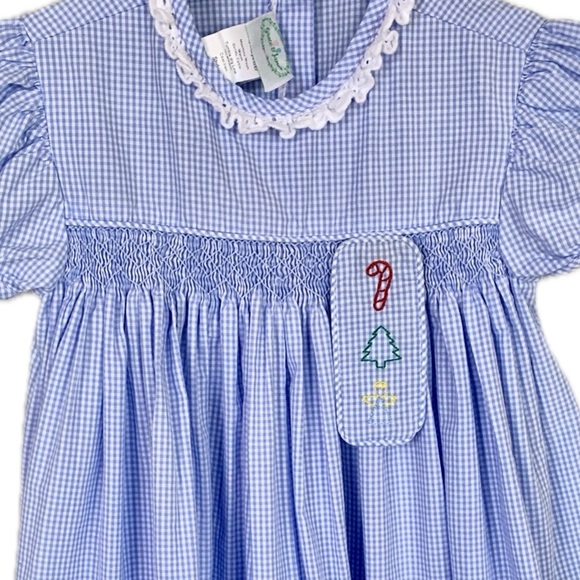Grace & James Kids Blue Gingham
Celebration Dress Christmas Holiday Girl’s 4 4T - Picture 2 of 12